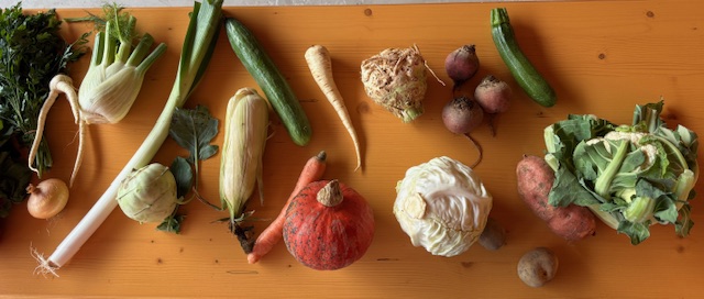 Gemüse nebeneinander