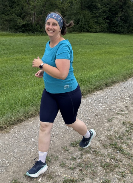 Christine beim Laufen