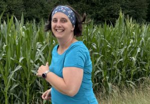 Christine beim laufen